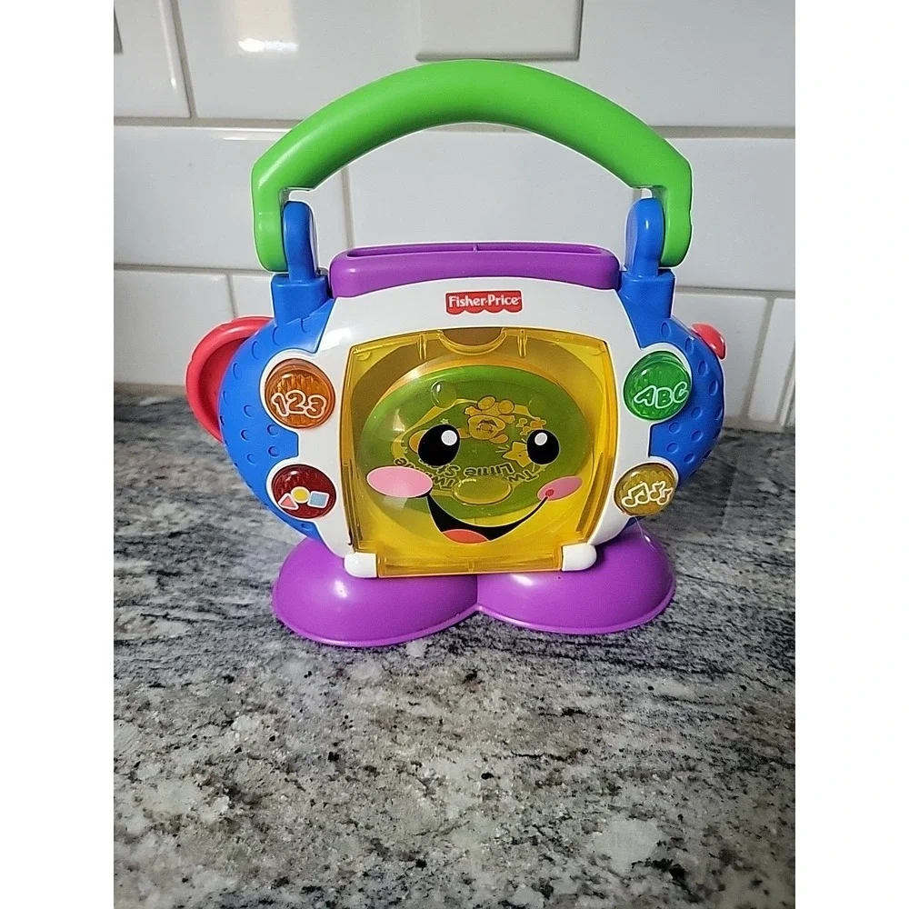 Fisher Price Laugh & Learn Sing With Me CD Player Complete 2 Discs Music WORKS